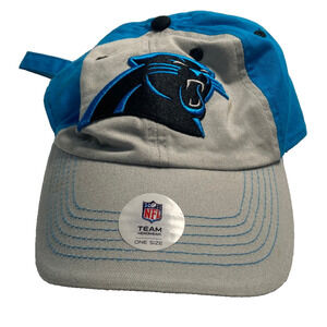 Carolina Panthers hat cap buckle back adjustable blue gray black 47 Brand